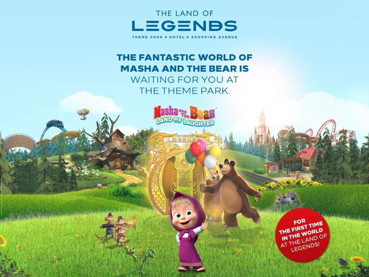 The Land Of Legends Kingdom Hotel - All-In Concept Belek Esterno foto Masha and the Bear at the Land of Legends Theme Park