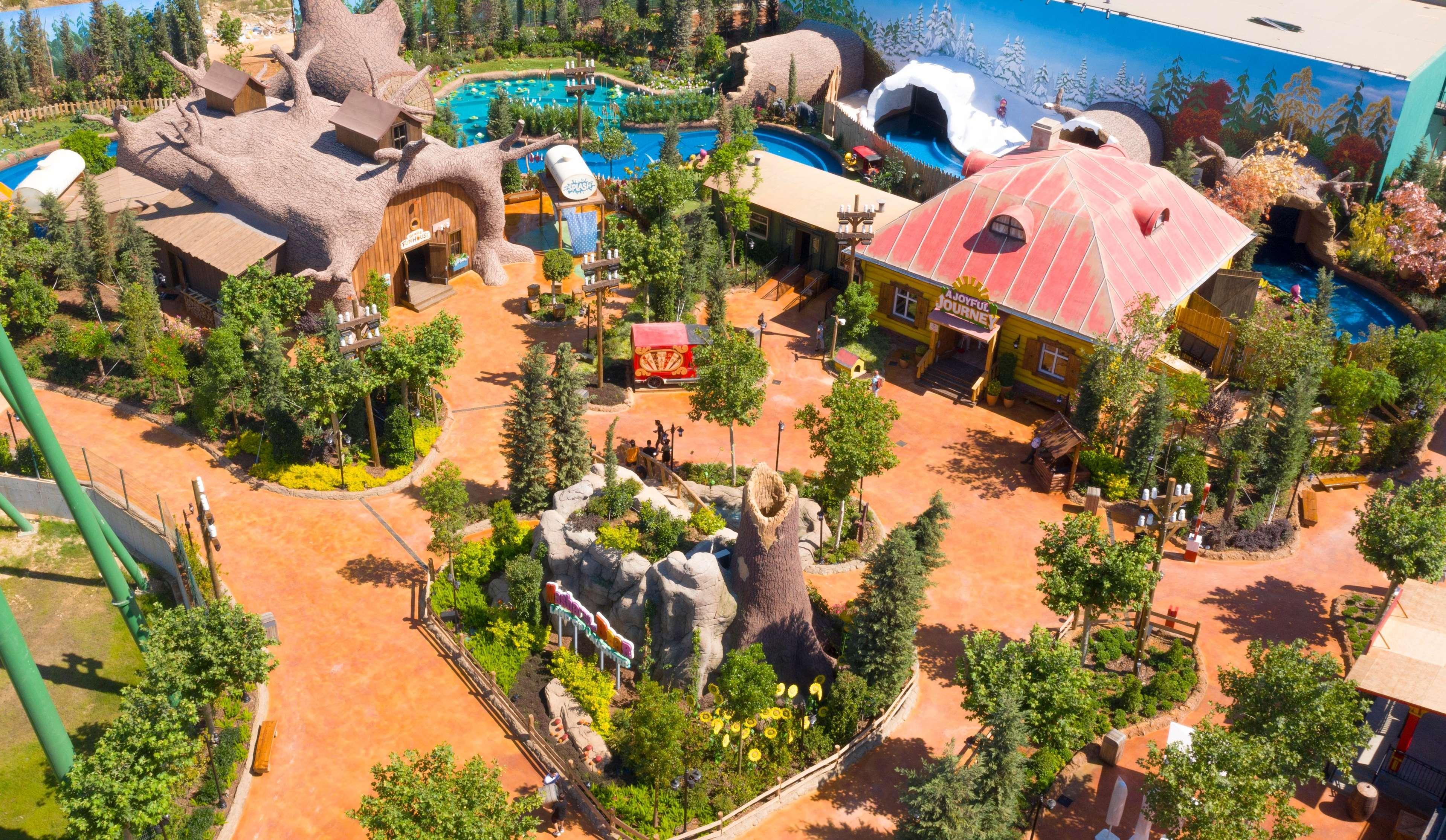 The Land Of Legends Kingdom Hotel - All-In Concept Belek Esterno foto Aerial view of the park