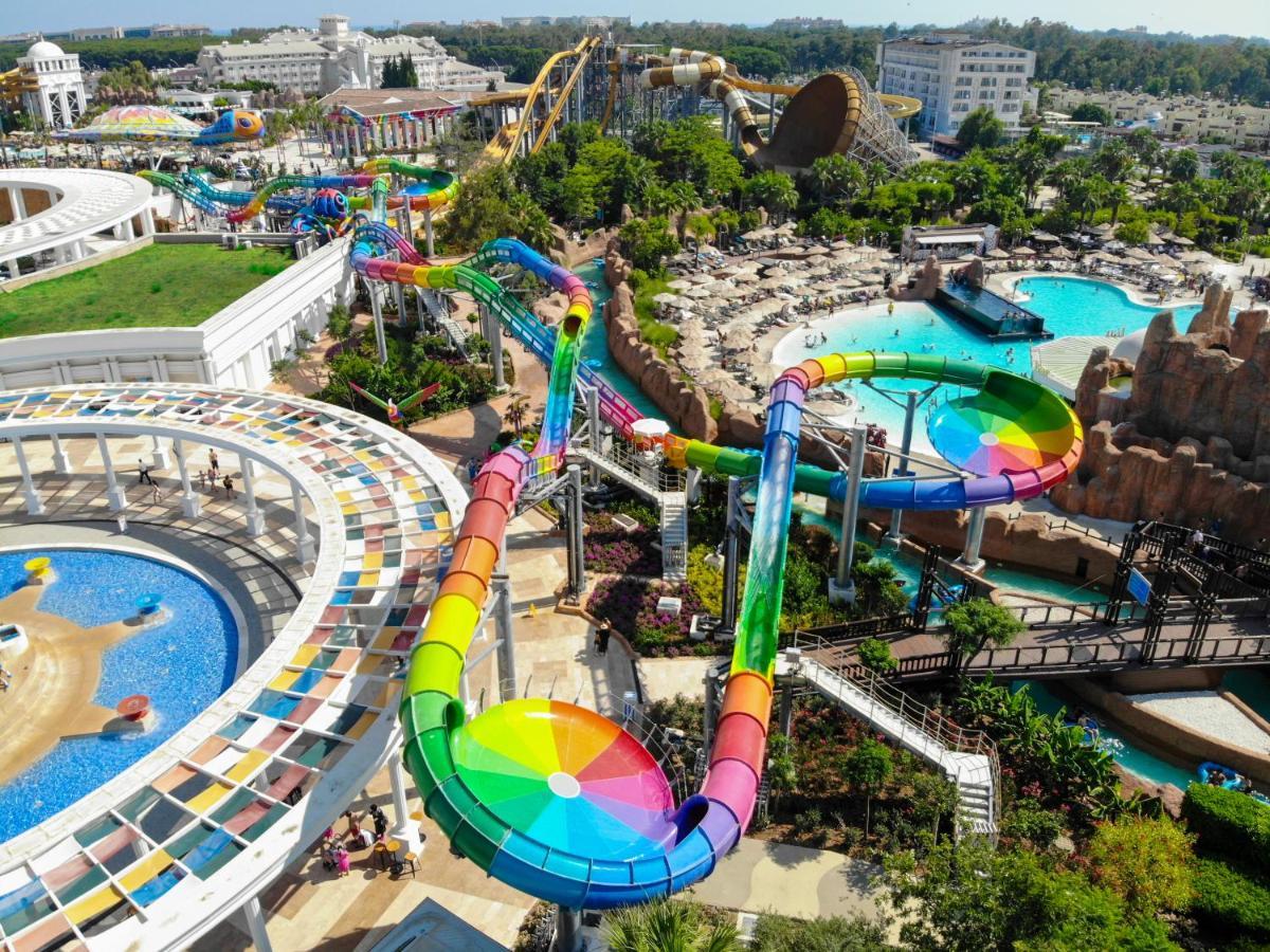 The Land Of Legends Kingdom Hotel - All-In Concept Belek Esterno foto Aerial view of the water park